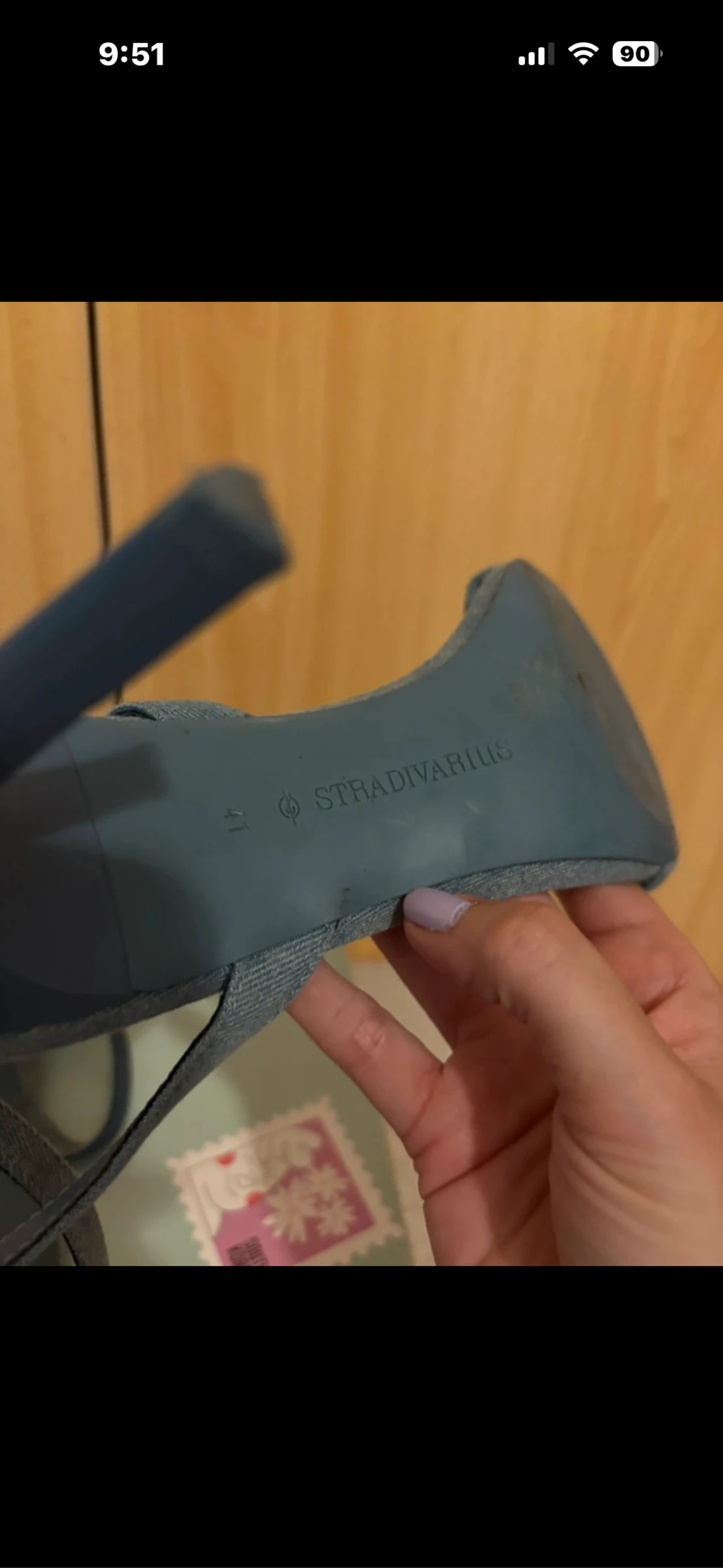 Sandálias Stradivarius Denim – photo 6